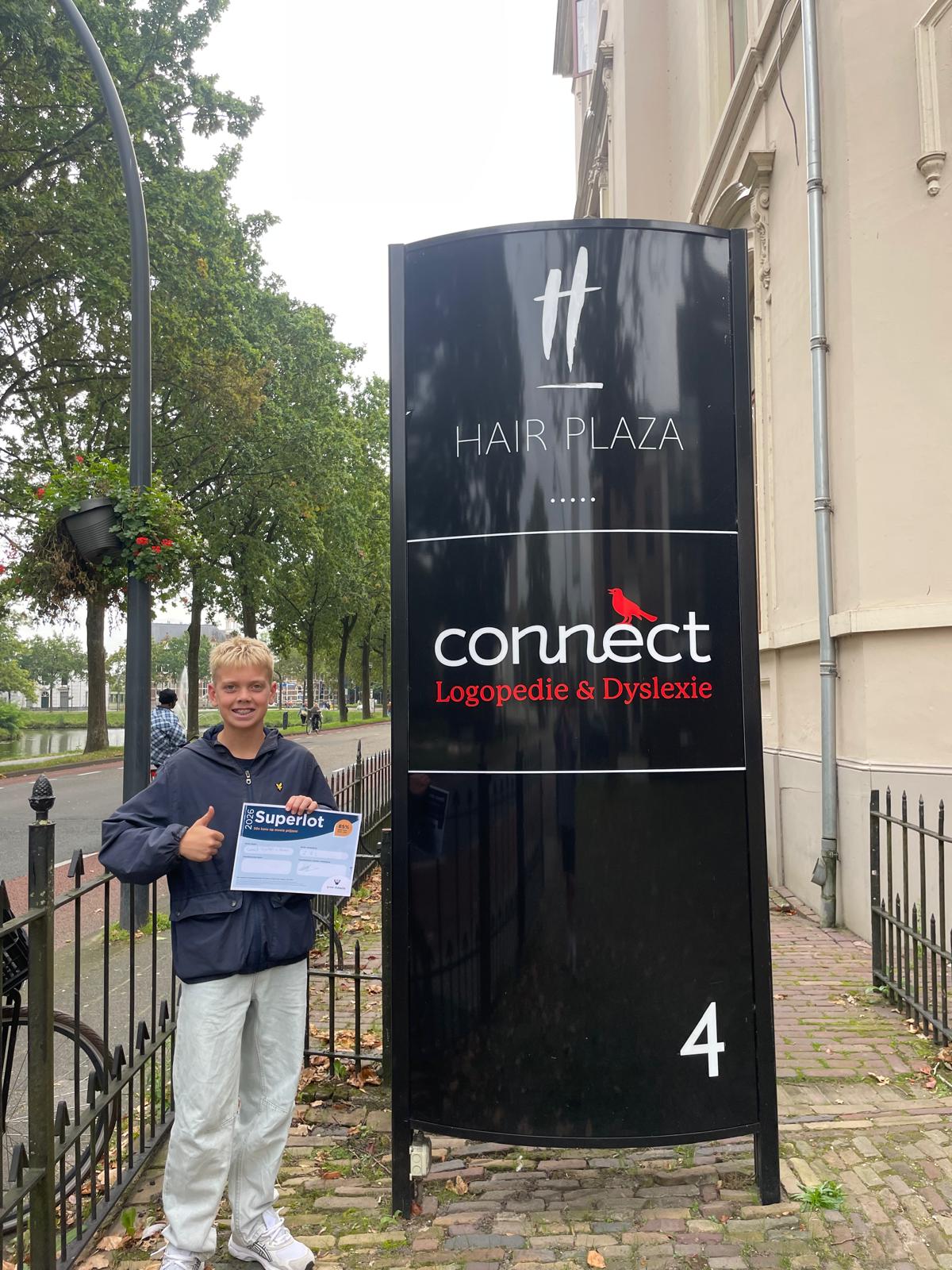 Daan met zijn Superlot bij Connect